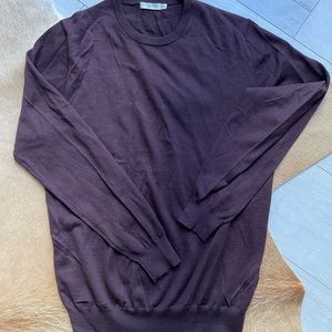 suitsupply crewneck burgundy color